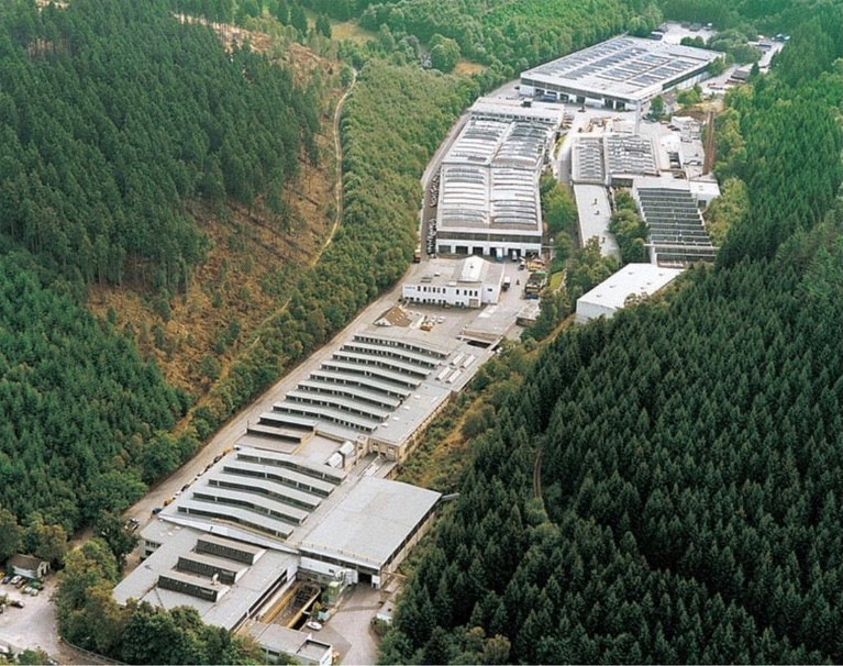 The Hueck plant on the outskirts of Lüdenscheid.