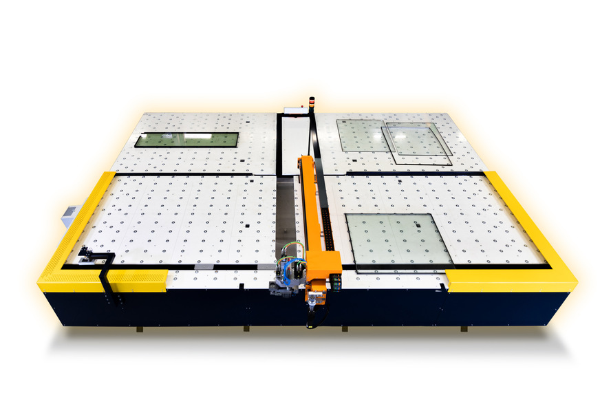 Economical and productive: Automated cutting of insulating glass is quick and efficient.