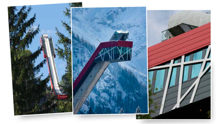 The most challenging aspect of the build was the installation of a glass facade at 90 metres above ground level. - © Gutmann
 The most challenging aspect of the build was the installation of a glass facade at 90 metres above ground level.